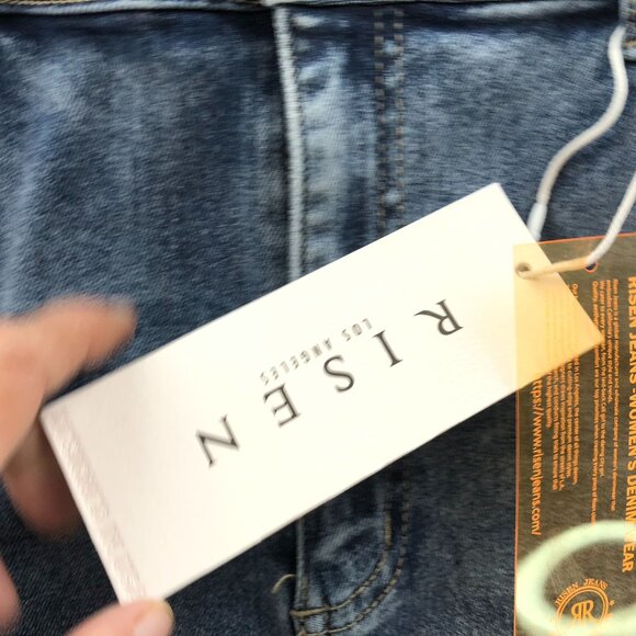 NWT Risen Jeans Womens Felecia Jeans Size 3XL High Rise Straight Leg Casual Blue - Picture 11 of 16